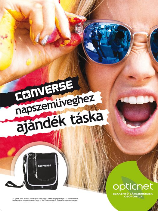 Converse napszemüveghez ajándék táska akció