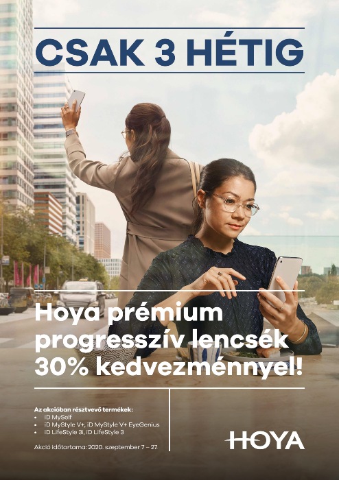 Hoyalux iD prémium progresszív lencsék 30% kedvezménnyel!